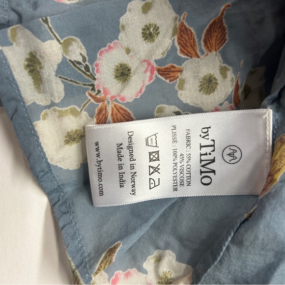 By TiMo Bird Blouse Top Pleated Sleeves Blouse - Picture 4 of 4